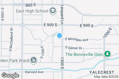 Map image of the property - 960 S 1300 E