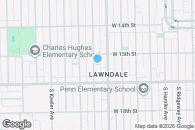 Map image of the property - 1521 S Komensky Ave