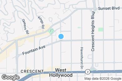 Map image of the property - 8420 1/2 Fountain Ave