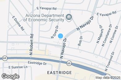 Map image of the property - 3112 N Navajo Dr