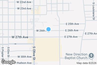 Map image of the property - 206 W 26th Ave