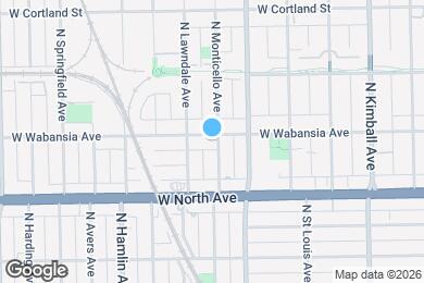 Map image of the property - 1658 N Monticello Ave