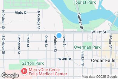 Map image of the property - 615 W 2nd St