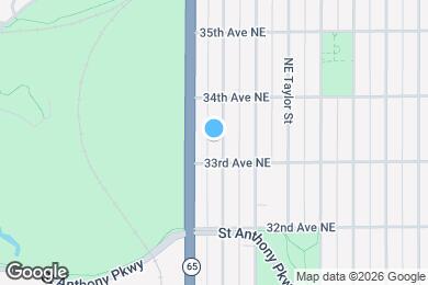 Map image of the property - 3318 Tyler St NE