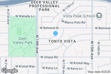 Map image of the property - 1729 W Tonto Ln
