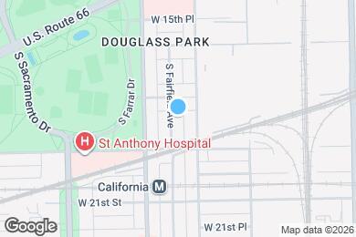 Map image of the property - 1823 S Fairfield Ave