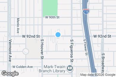 Map image of the property - 556 W 92nd St