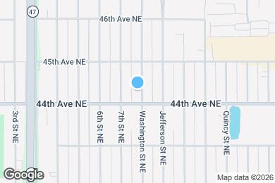 Map image of the property - 4414 Washington St NE