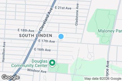 Map image of the property - 1318 E 17th Ave