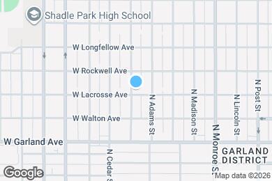 Map image of the property - 4104 N Hawthorne St