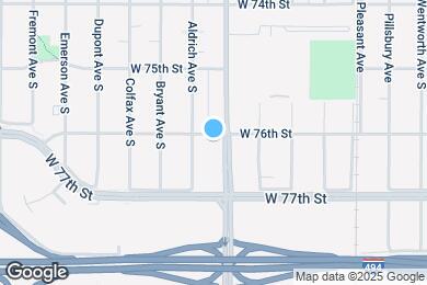 Map image of the property - 7601 Aldrich Ave S
