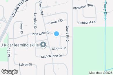 Map image of the property - 627 Pine Lake Dr