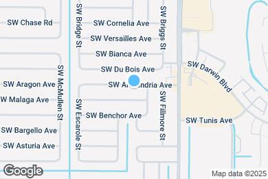 Map image of the property - 1022 SW Alexandria Ave