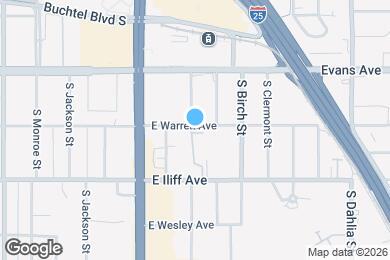 Map image of the property - 4280 E Warren Ave