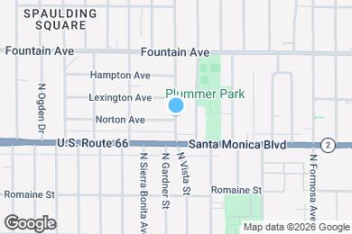 Map image of the property - 1134 N Gardner St