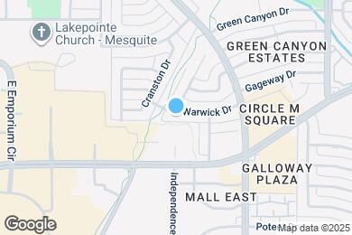 Map image of the property - 1220 Warwick Dr