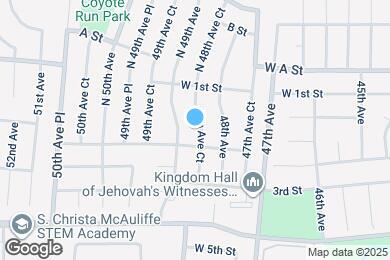 Map image of the property - 155 48th Avenue Ct
