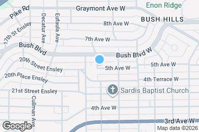 Map image of the property - 1636 5th Ave W