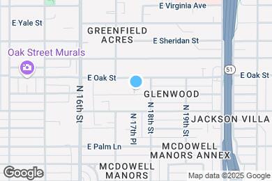 Map image of the property - 1727 E Oak St