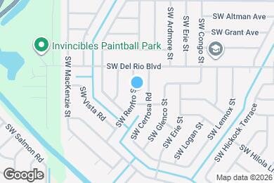 Map image of the property - 1831 SW Renfro St
