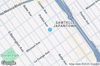 Map image of the property - 1855 Purdue Ave
