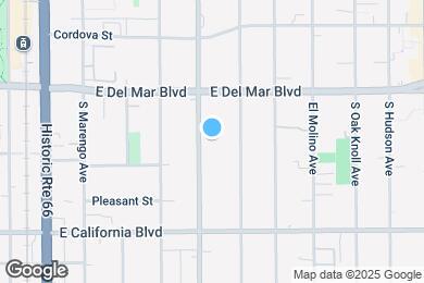Map image of the property - 400 S Los Robles Ave
