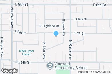 Map image of the property - 1647 N Lake Ave