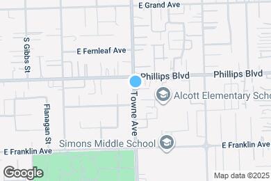 Map image of the property - 1542 S Towne Ave