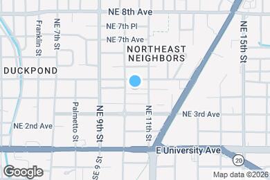 Map image of the property - 411 NE 10th St