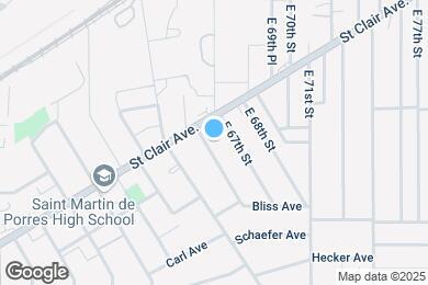 Map image of the property - 1069 E 66th St
