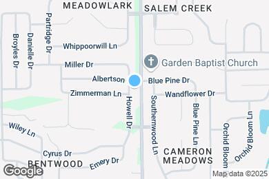 Map image of the property - 1619 Howell Dr