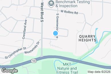 Map image of the property - 923 S Greenwood Ave