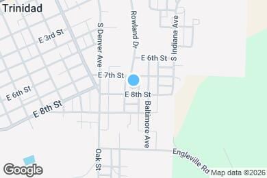 Map image of the property - 1105 E 8th St