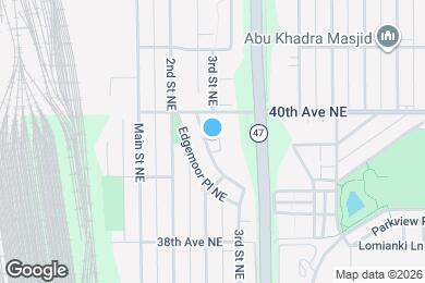 Map image of the property - 3925 3rd St NE