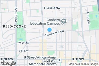 Map image of the property - 1335 Florida Ave NW