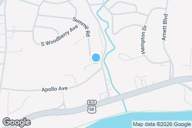 Map image of the property - Willow Creek Apartments (201 Audubon Dr)