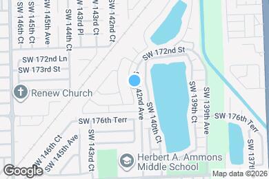 Map image of the property - 17501 SW 142nd Ct