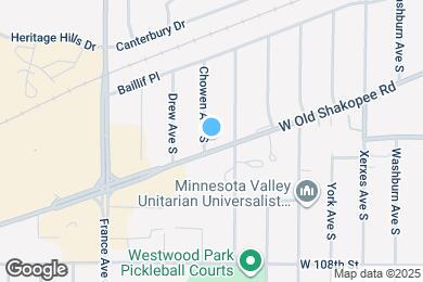 Map image of the property - 3520 W Old Shakopee Rd