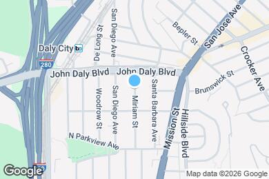 Map image of the property - 38 Miriam St