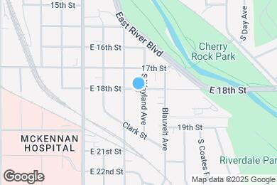 Map image of the property - 1409 E 18th St