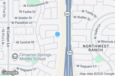 Map image of the property - 16809 W Central St