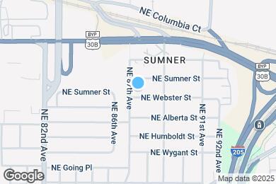 Map image of the property - 8717 NE Webster St