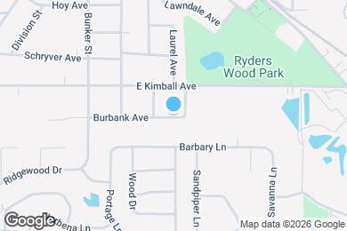 Map image of the property - 521 Burbank Ave