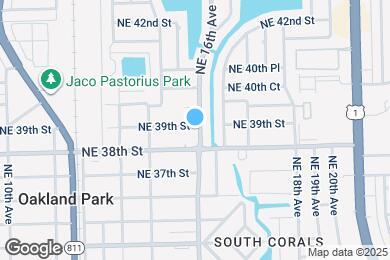 Map image of the property - 3881 NE 16th Ave