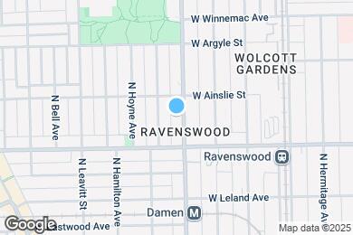 Map image of the property - 4834 N Damen Ave
