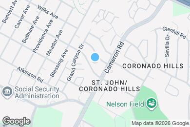 Map image of the property - 1302 E Saint Johns Ave