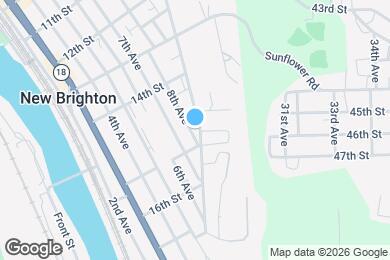 Map image of the property - 1458 Penn Ave