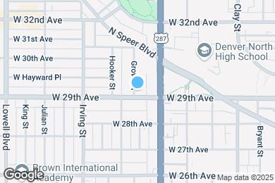 Map image of the property - 3059 W 29th Ave