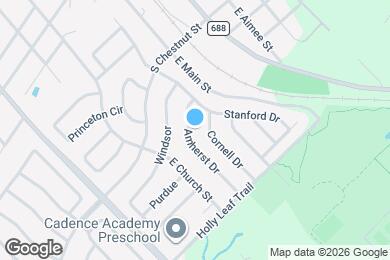 Map image of the property - 207 Amherst Dr