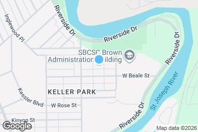 Map image of the property - 834 W Bryan St